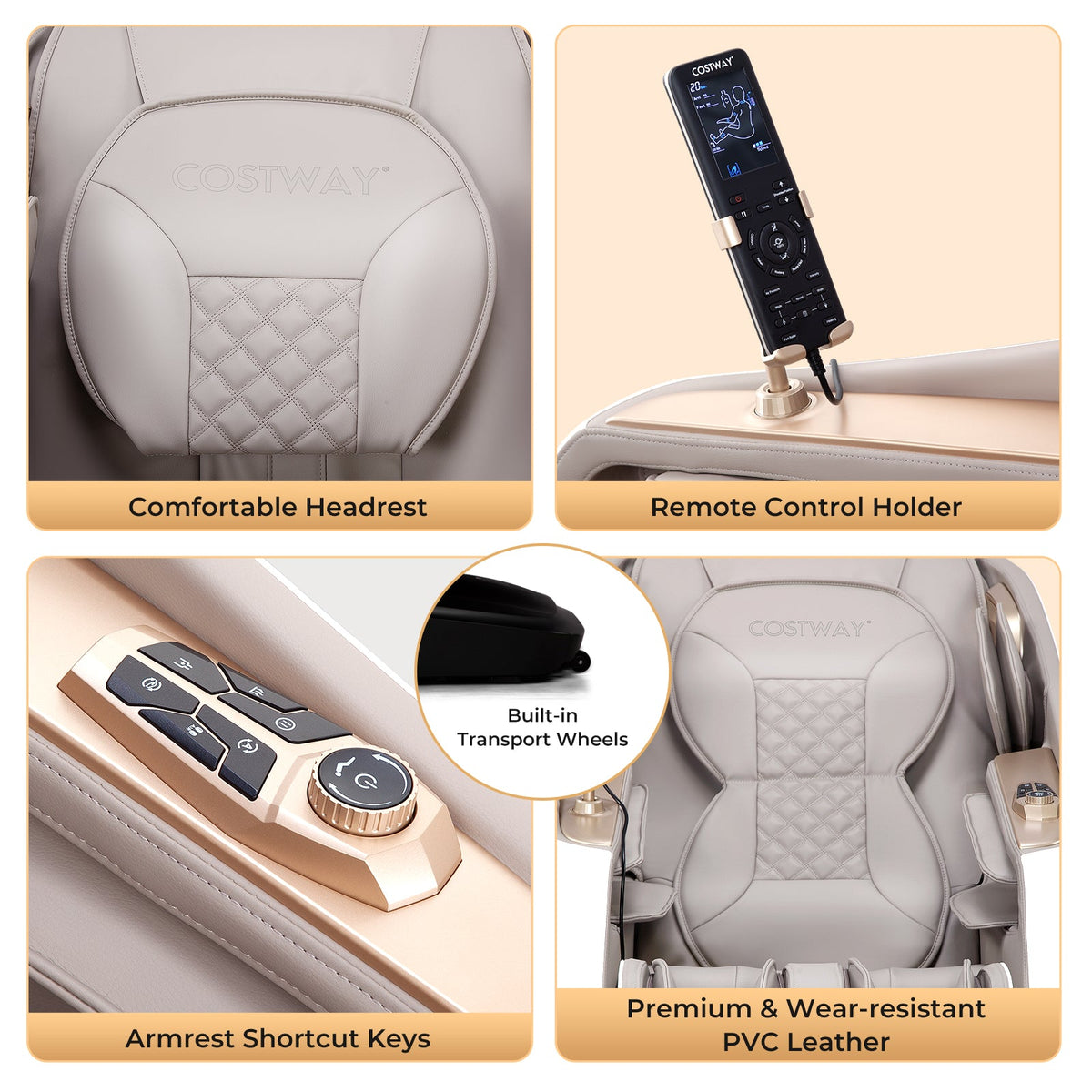 Relaxation 29-Full Body Massage Chair with Waist Heating & Airbag Massage