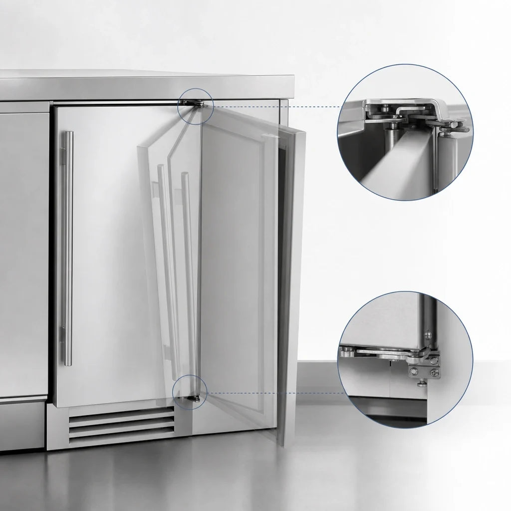 True Residential TUI-15-R-SS-D 15-Inch Undercounter Clear Ice Machine with Bin, 85 lb/Day, 28 lb Storage, Air-Cooled Stainless Steel