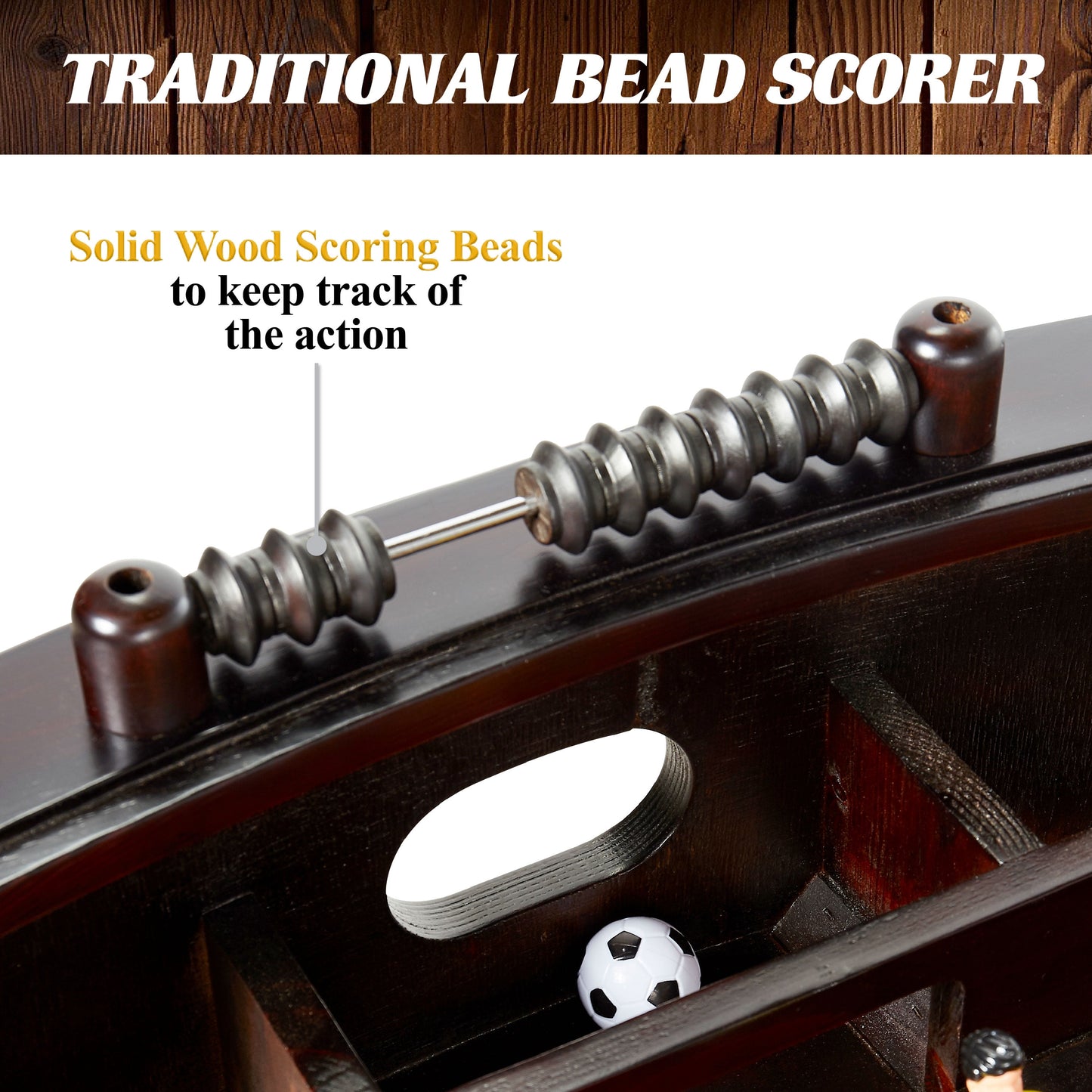 42” Foosball Coffee Table, Soccer, Accessories Included by