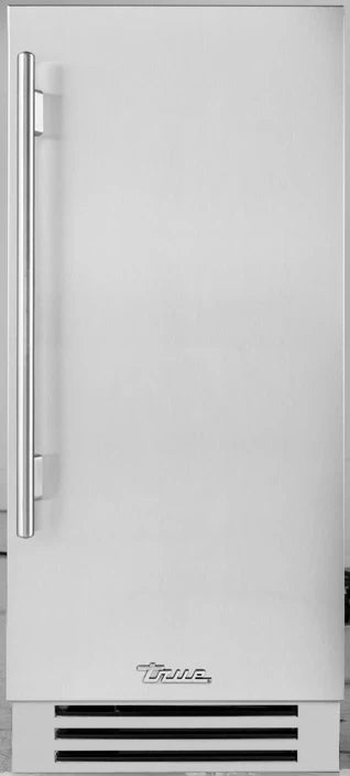 True Residential TUI-15-R-SS-D 15-Inch Undercounter Clear Ice Machine with Bin, 85 lb/Day, 28 lb Storage, Air-Cooled Stainless Steel
