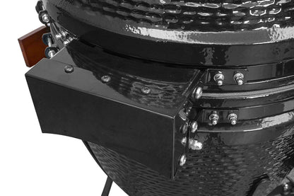 Kalamera 21” Ultimate Outdoor Ceramic Grill Kamado with Cart and Side-wings