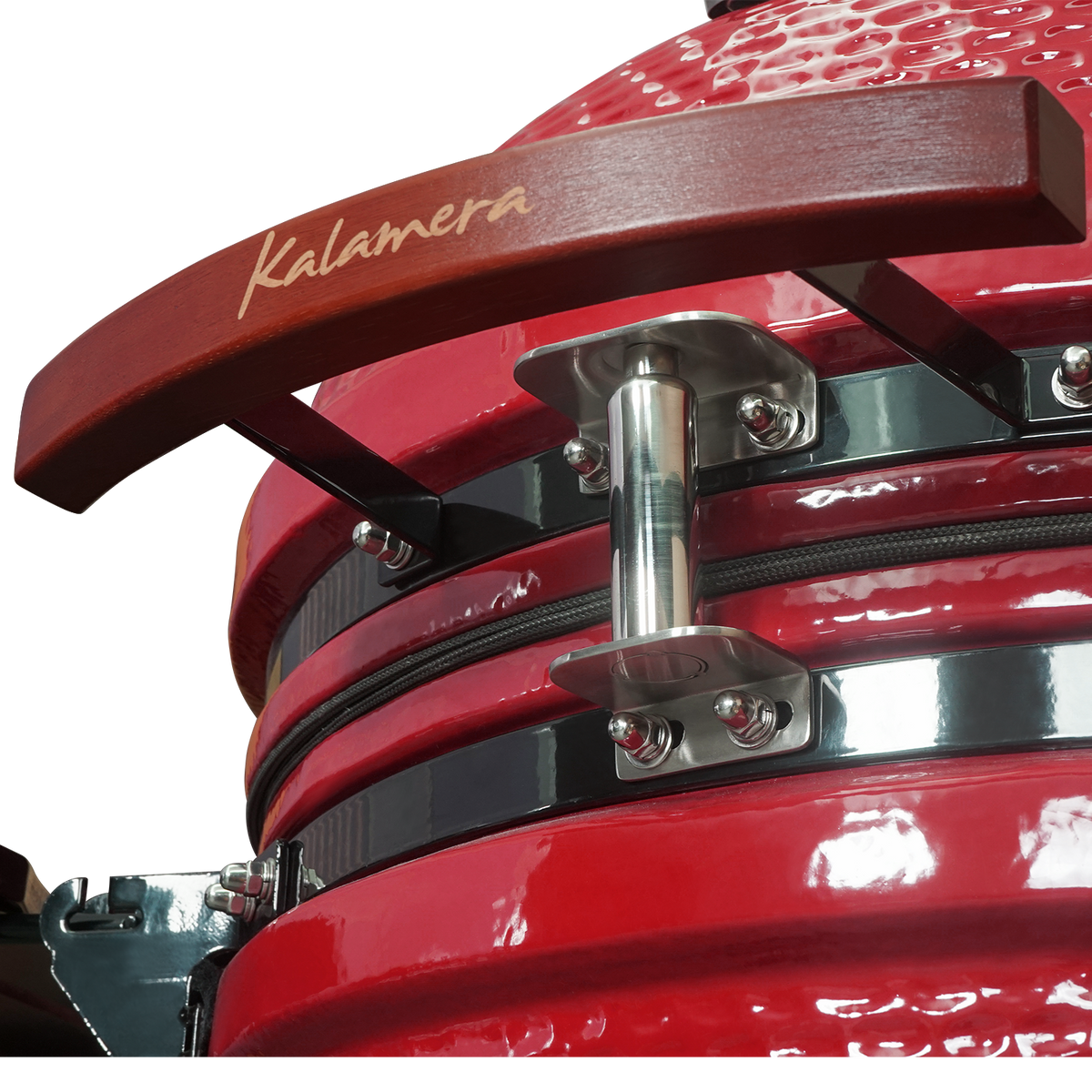 Kalamera 21” Ultimate Outdoor Ceramic Grill Kamado with Cart and Side-wings
