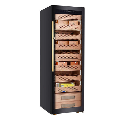 Afidano 2500 Count Cigar Humidor Electric, Temperature and Humidity Control and Spanish Cedar Drawers