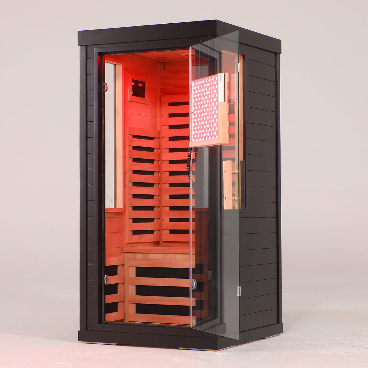 Aurelo 2-Person Low EMF Indoor Infrared Sauna With Red Light Therapy