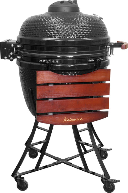 Kalamera 24” Ultimate Outdoor Ceramic Grill Kamado with Cart and Side-wings