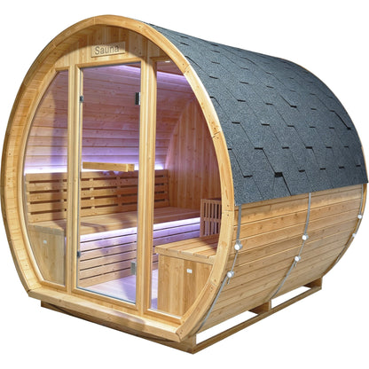 9000W 240V Finnish Carbonized Spruce Outdoor Sauna Room