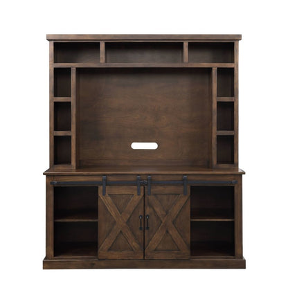 Aksel - Entertainment Center (Include 91617Fir) - Walnut