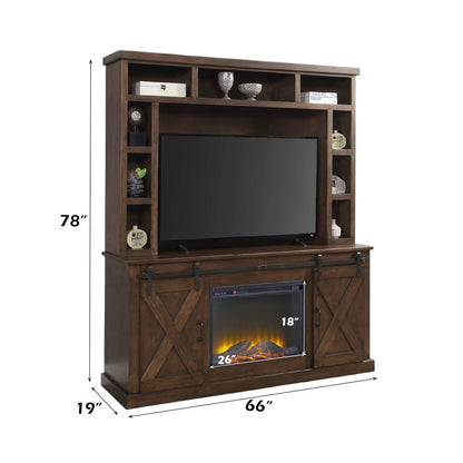 Aksel - Entertainment Center (Include 91617Fir) - Walnut