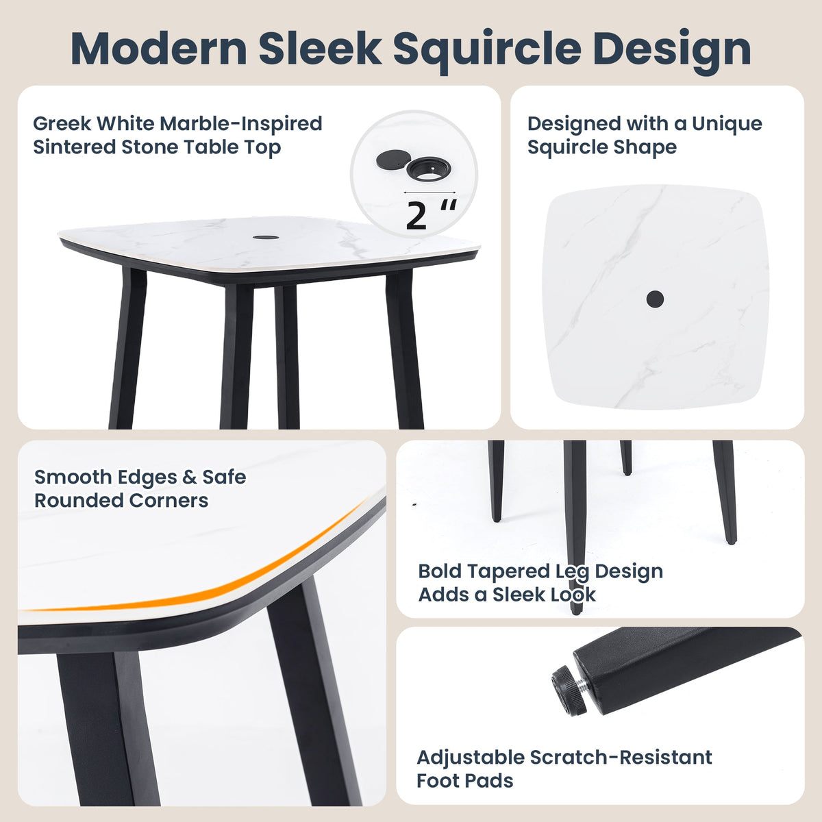 Modern 5PC Outdoor Patio Bar Set