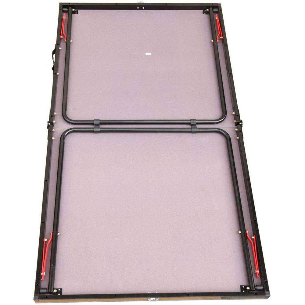 Table Tennis Table Midsize Foldable Portable Ping Pong Table Set with Net and 2 Ping Pong Paddles