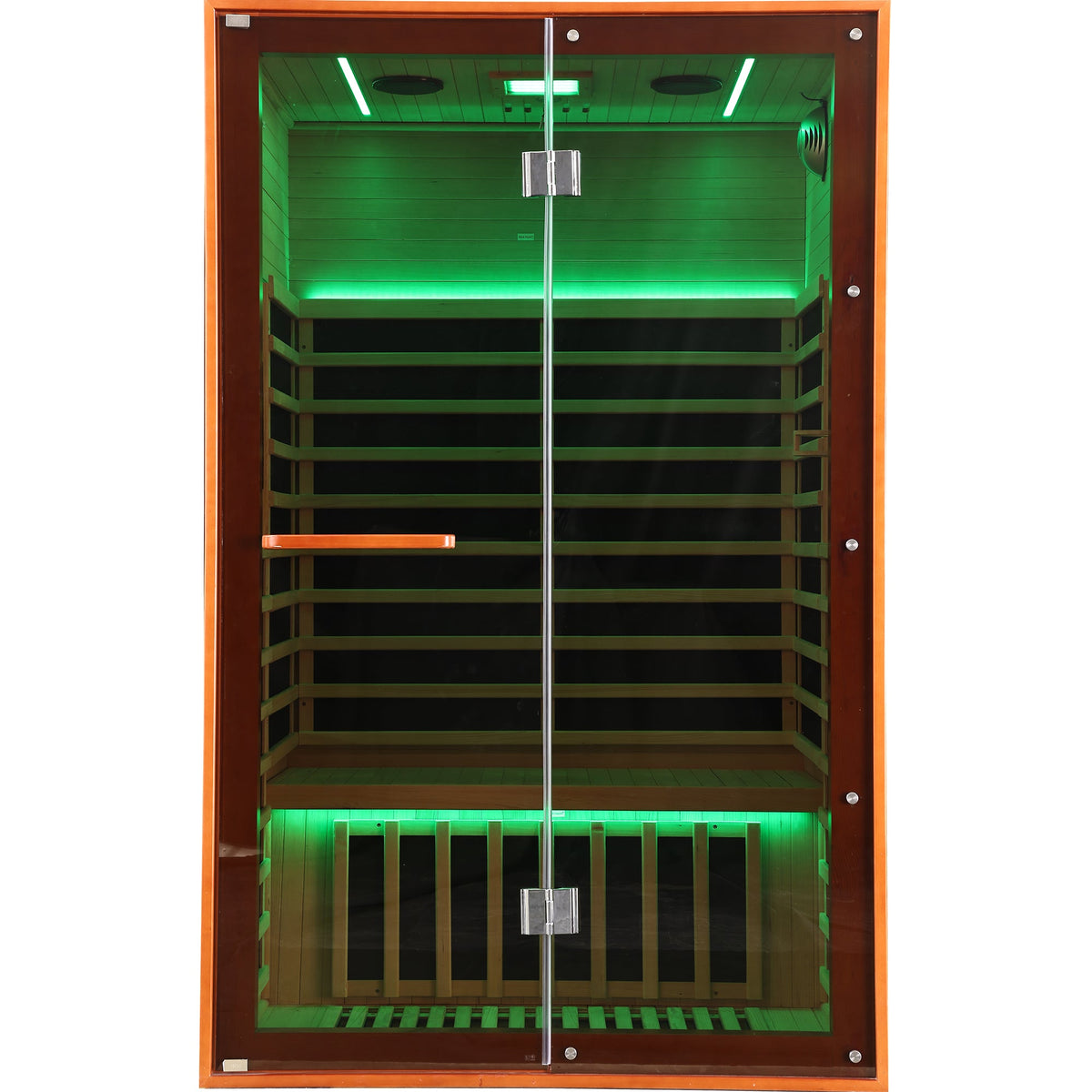 Double Sauna Room with 7 Carbon Heating Plates - Canadian Hemlock