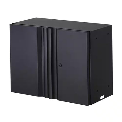 7-Piece Regular Duty Welded Steel Garage Storage System in Black (109 In. W X 75 In. H X 19.6 In. D)
