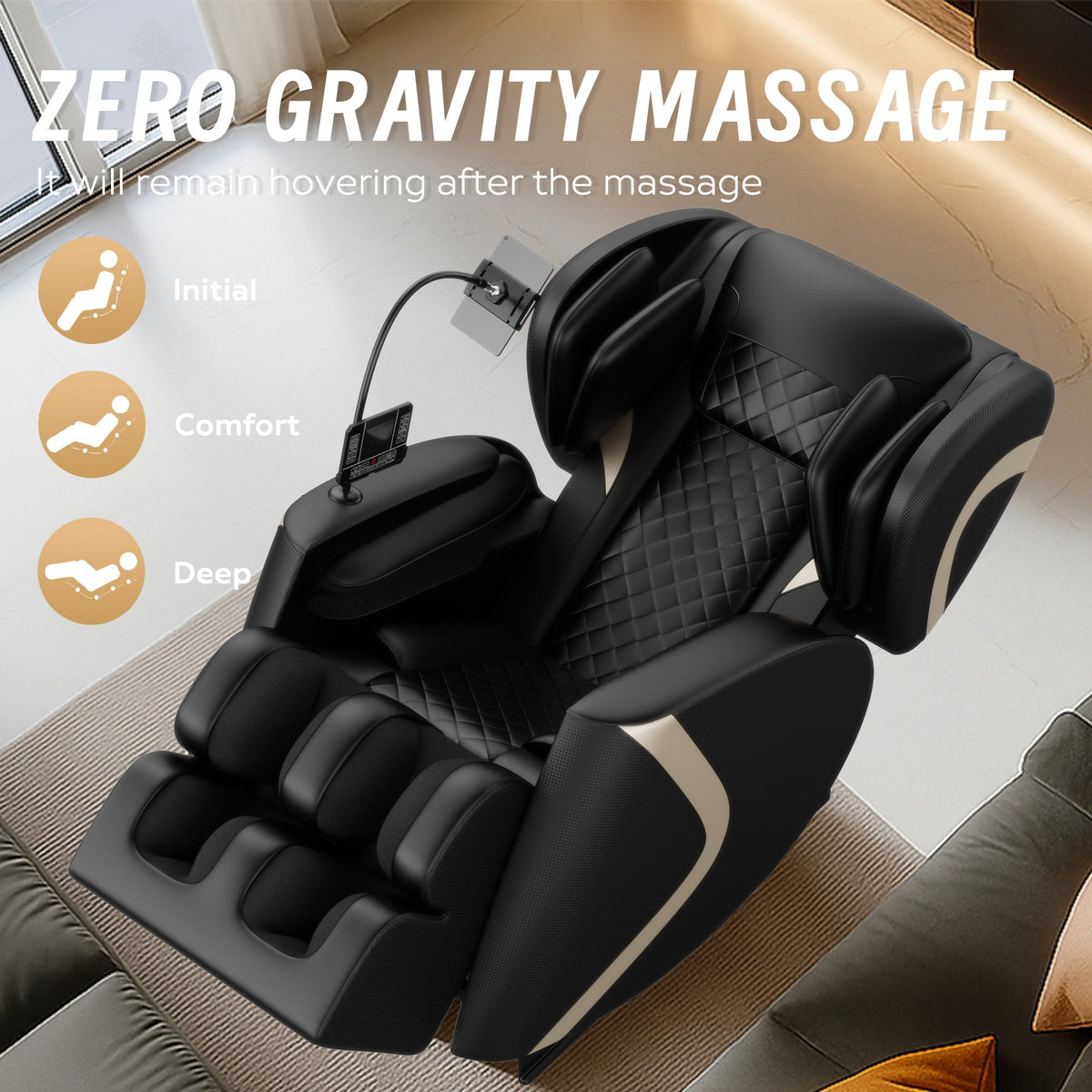 Massage Chair Recliner with Zero Gravity & Full Body Air Pressure