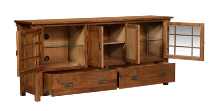 Mission Quarter Sawn Oak 72" TV Stand - Walnut (AW)