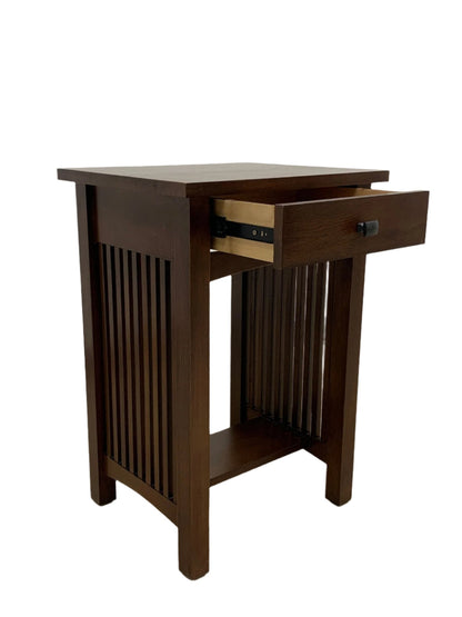 Mission 1 Drawer Spindle End Table