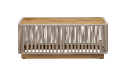 Alpine Teak outdoor collection Beige Rope Coffee table