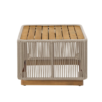 Alpine Teak outdoor collection Beige Rope Coffee table