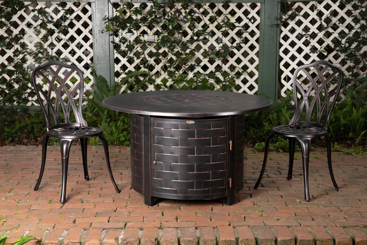 Perissa Woven Aluminum LPG Fire Pit