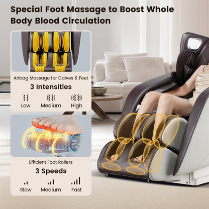 Provox 27-Comfort Full Body Massage Chair with SL Track Airbags Heating