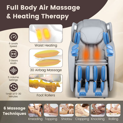 Provox 27-Comfort Full Body Massage Chair with SL Track Airbags Heating
