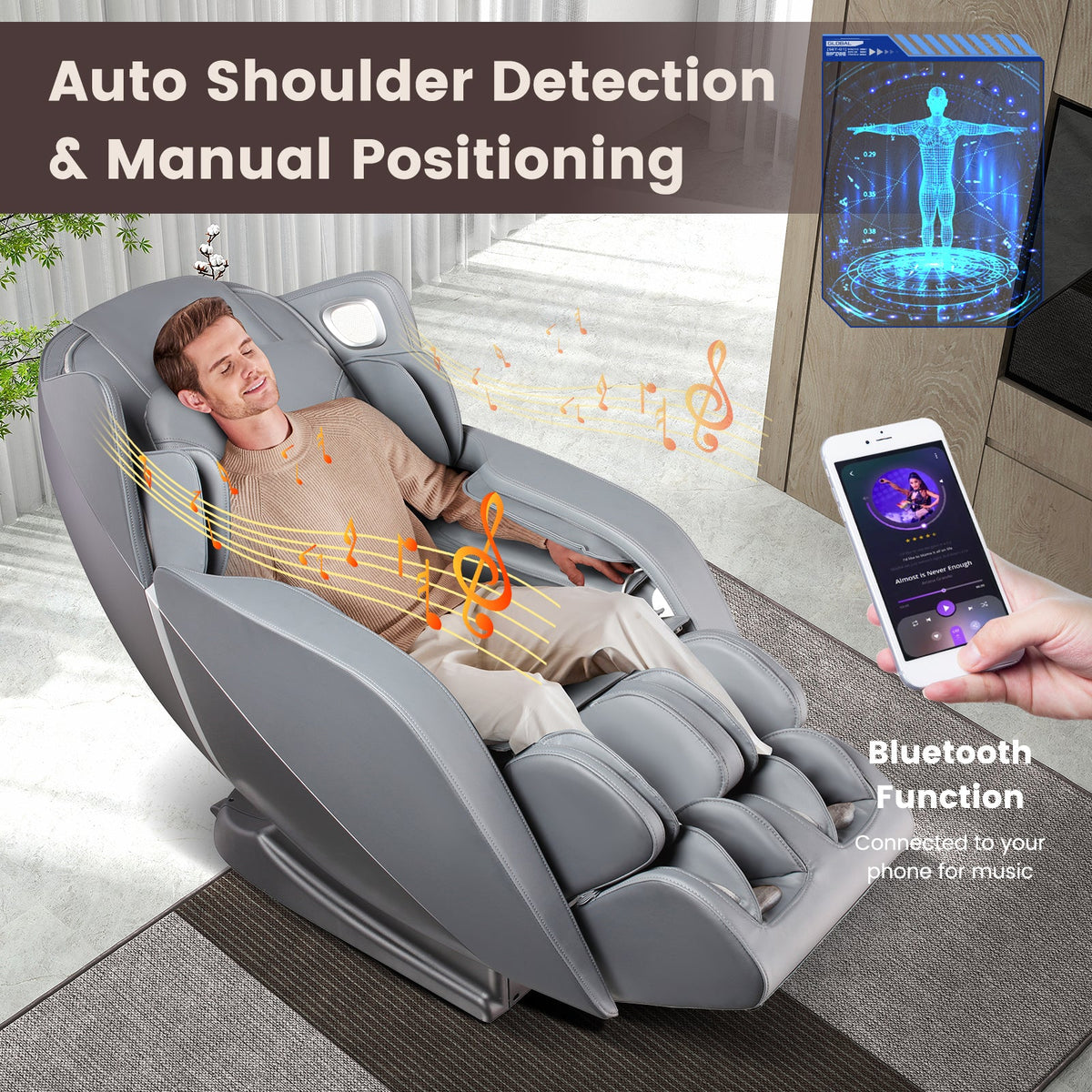 Provox 27-Comfort Full Body Massage Chair with SL Track Airbags Heating