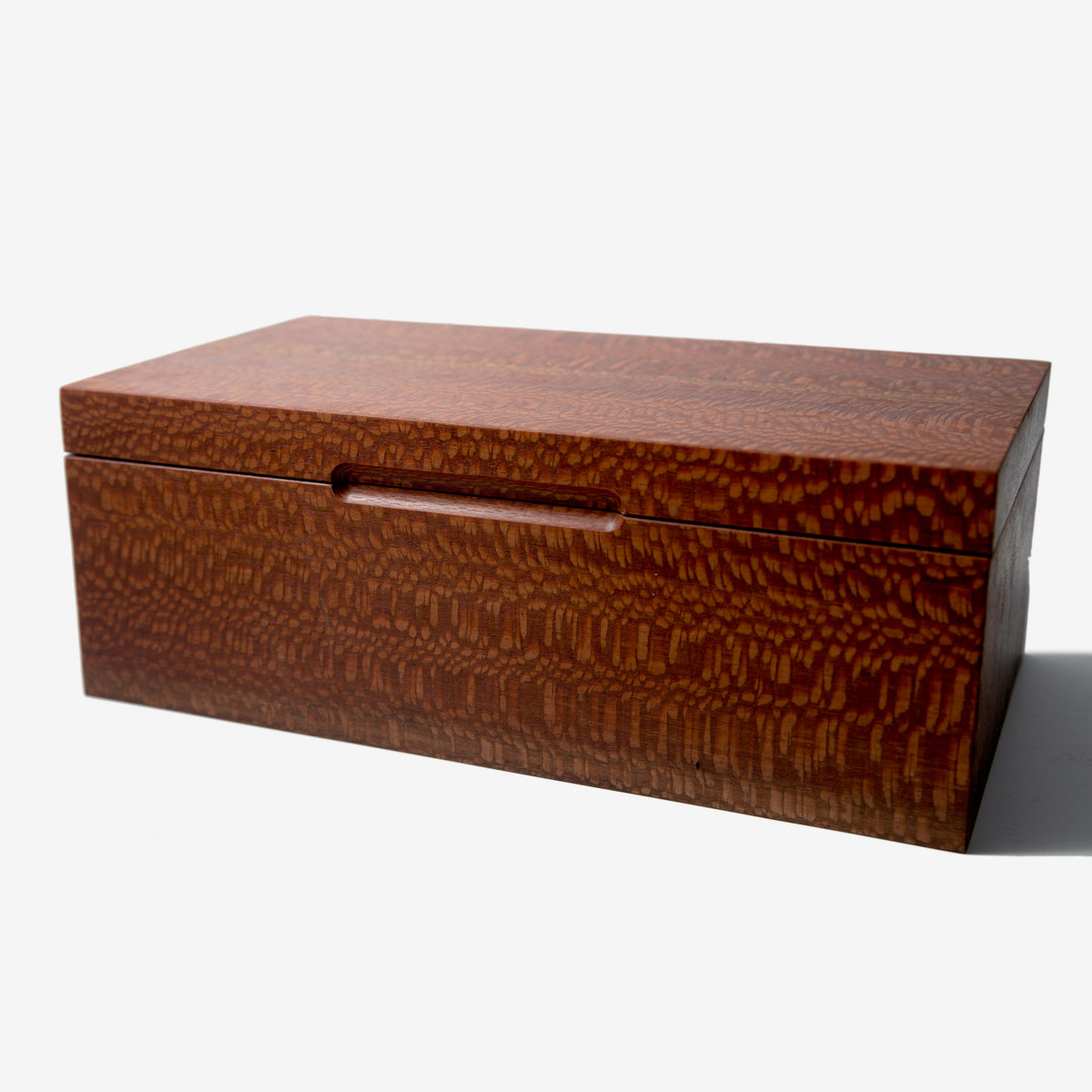 Lacewood Cigar Humidor - Spanish Cedar Lined - 80 Count - Personalized Brass Engraving