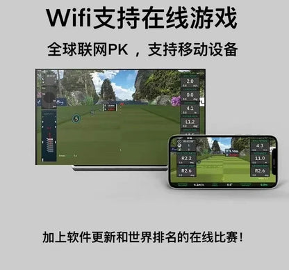 Indoor Putting Simulator — Real-Green Golf Putter Trainer System