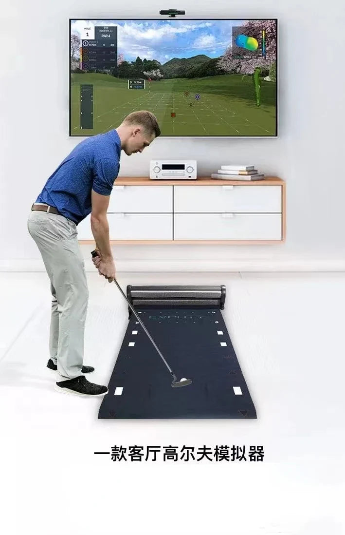 Indoor Putting Simulator — Real-Green Golf Putter Trainer System