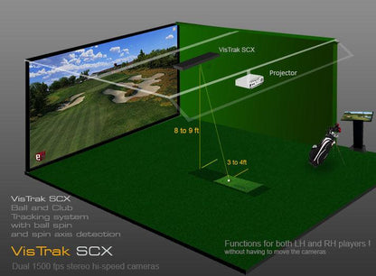 VisTrak SCX IR Pro Ceiling Mounted Launch Monitor