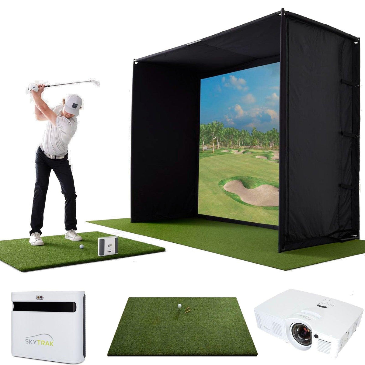 SkyTrak+ Majestic Golf Simulator