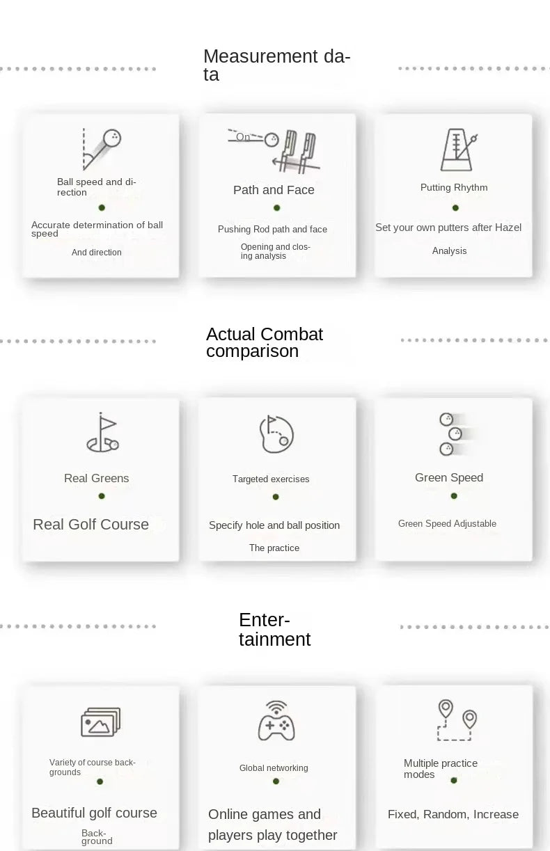 Indoor Putting Simulator — Real-Green Golf Putter Trainer System