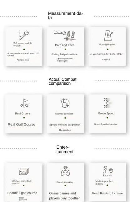 Indoor Putting Simulator — Real-Green Golf Putter Trainer System