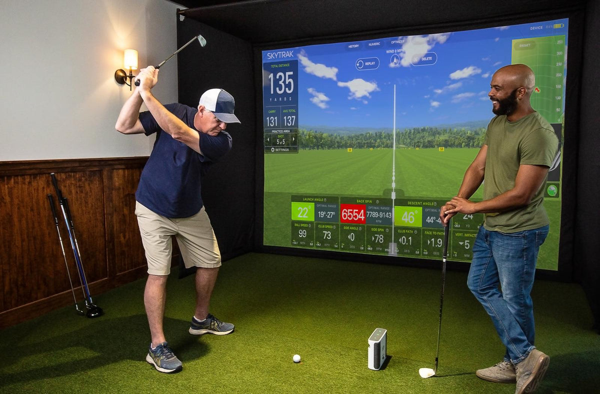 SkyTrak+ Retractable Golf Simulator