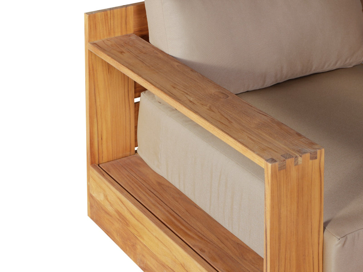 Imperial Grove Outdoor Solid Teak Wood Revolving Chair