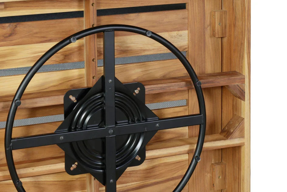 Imperial Grove Outdoor Solid Teak Wood Revolving Chair