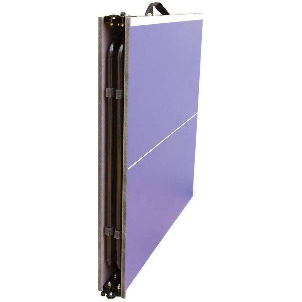 Table Tennis Table Midsize Foldable Portable Ping Pong Table Set with Net and 2 Ping Pong Paddles