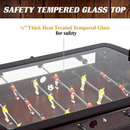 42” Foosball Coffee Table, Soccer, Accessories Included by