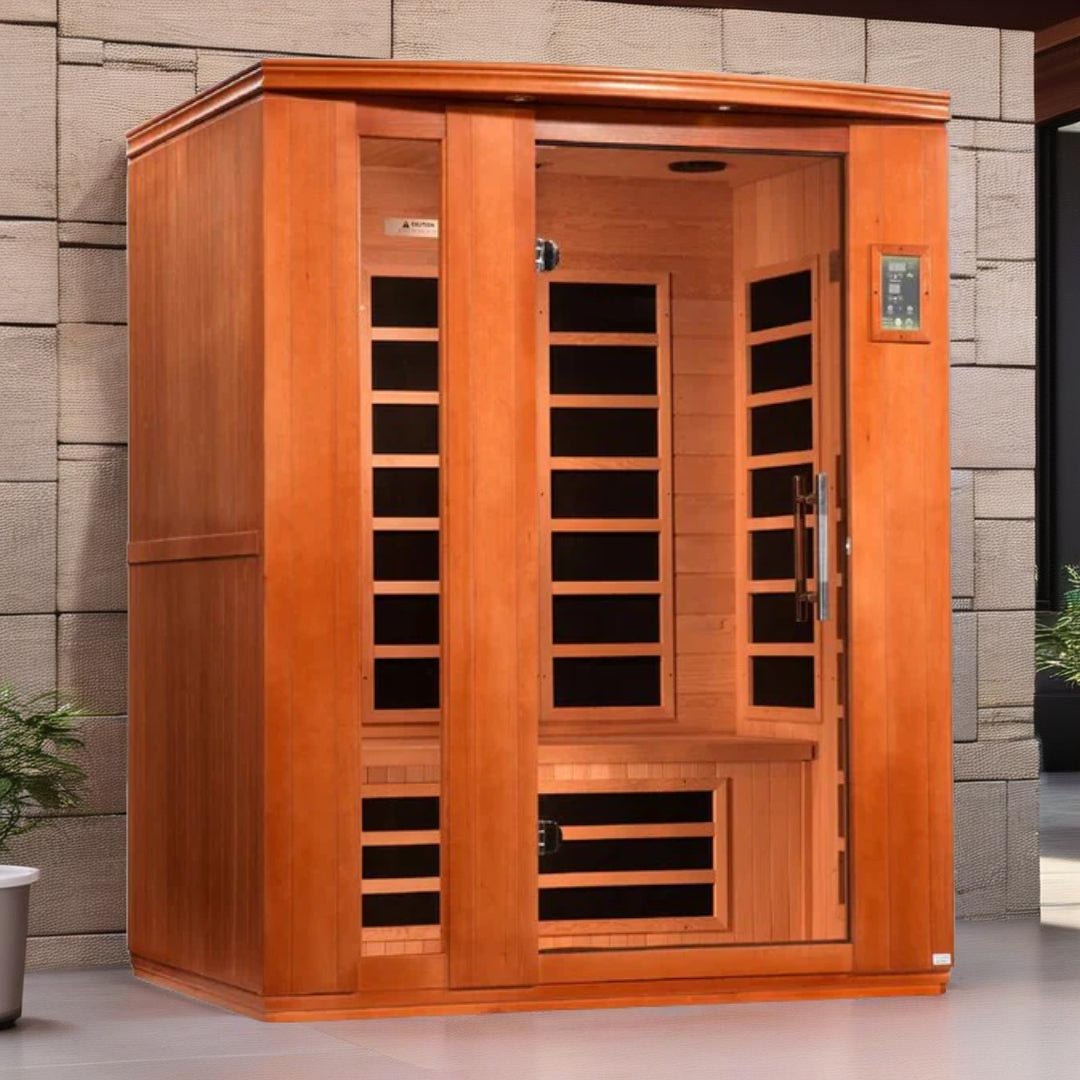 Dynamic Lugano "Elite" 3-Person Ultra Low EMF FAR Infrared Sauna – Canadian Hemlock
