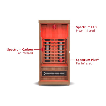 Finnmark FD-1 Full Spectrum 1-Person Home Infrared Sauna With Bluetooth Audio