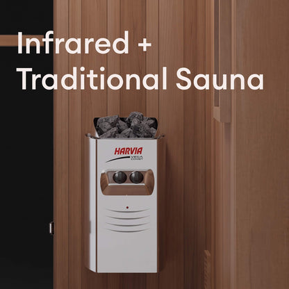 Finnmark FD-4 Trinity 2-Person Home Infrared & Steam Sauna Combo [FD-KN004] (SAK41865)