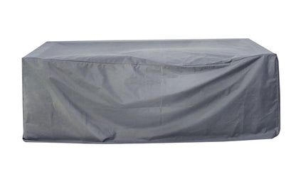 Eclipse Outdoor Solid Teak Wood Love seat Natural - Gray Fabric