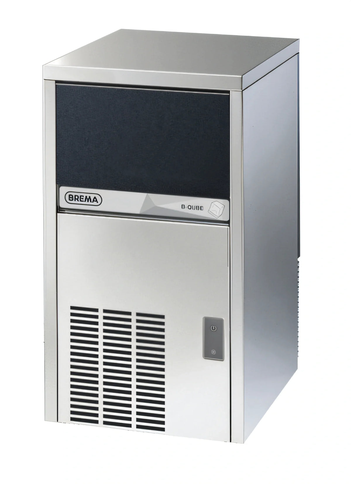 Eurodib Brema CB249ABHCAWS Undercounter Air-Cooled Cube Ice Machine with Bin, 65 lb/Day, 20 lb Storage, Stainless Steel
