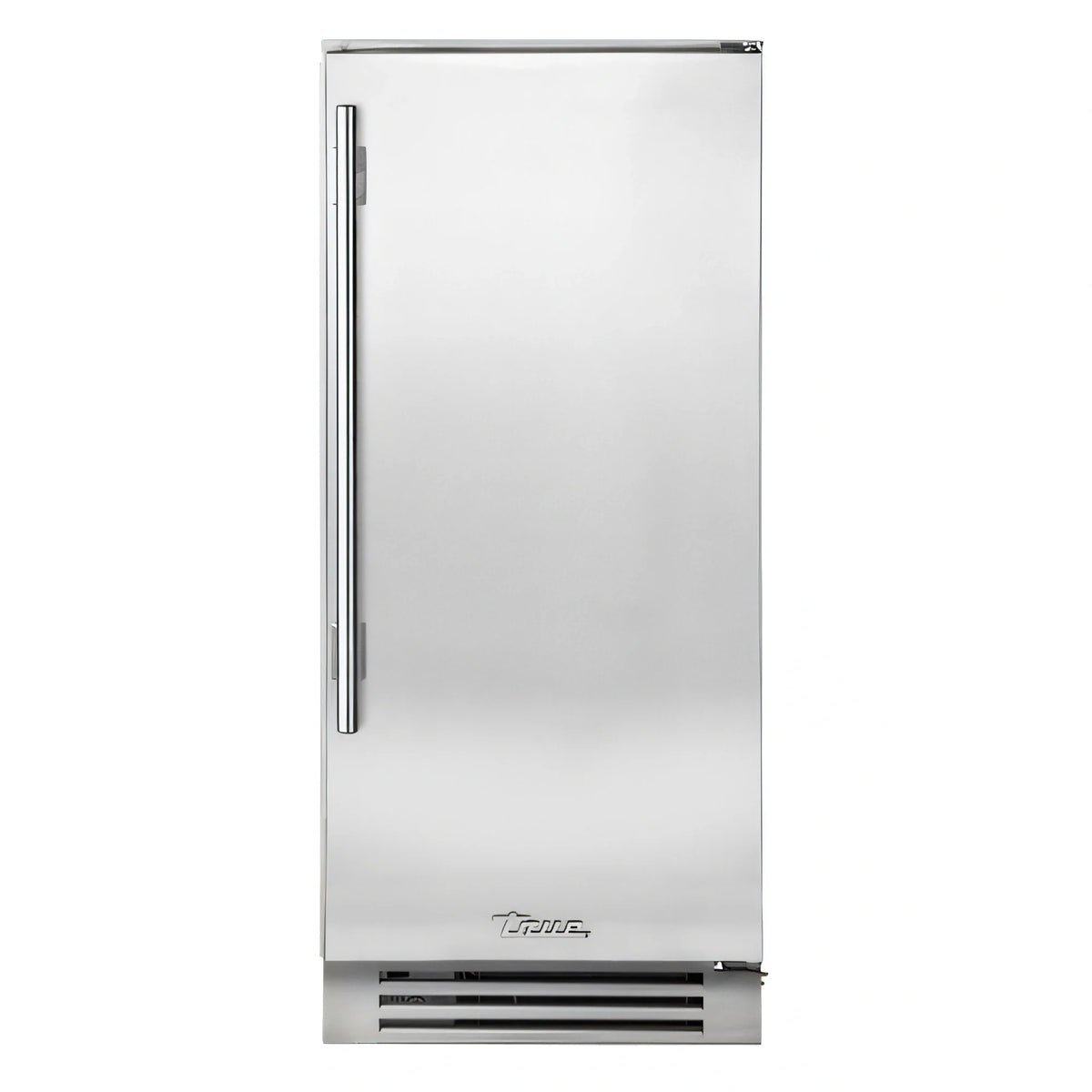 True Residential TUI-15-R-SS-D 15-Inch Undercounter Clear Ice Machine with Bin, 85 lb/Day, 28 lb Storage, Air-Cooled Stainless Steel