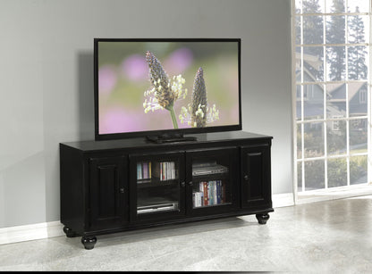 Ferla TV Stand with Doors and Shelves - Black