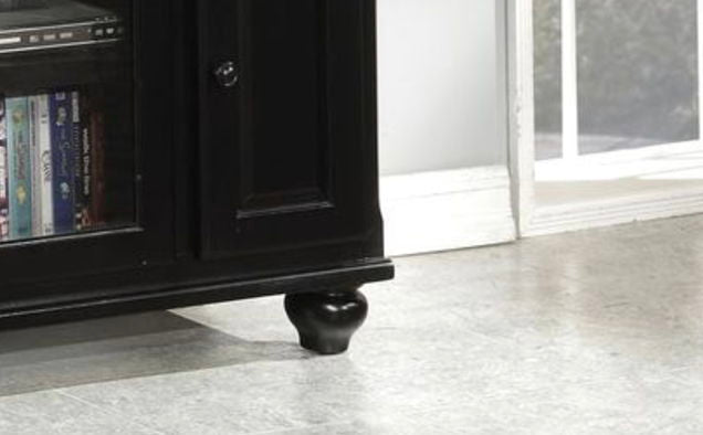 Ferla TV Stand with Doors and Shelves - Black