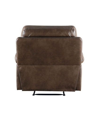 Leather Gel Match Recliner Chair with Power Reclining - Brown